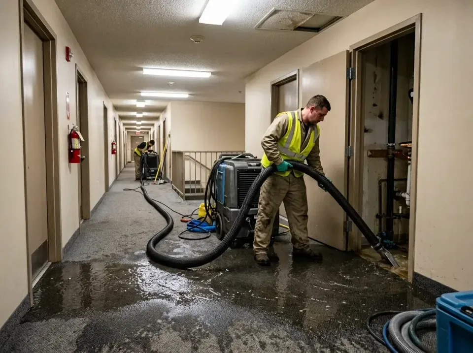 multi-unit-apartment-hallway-f-005 — frequently asked questions, Emergency Burst Pipe Water Extraction & Removal in Knightst…